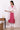 Pink Geometric Printed Pure Cotton Straight Kurta, Leggings and Dupatta Set