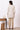 Off-white and Beige Stripe Cotton Rayon Short Kurti and Pants Set
