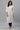 White Floral Printed Seer Sucker Straight Kurta and Jeggings Set
