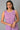 Purple Printed Sleeveless Short Kurti and Denim Jeggings Set