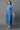Blue Embroidered Seer Sucker Straight Kurta, Palazzo and Dupatta Set